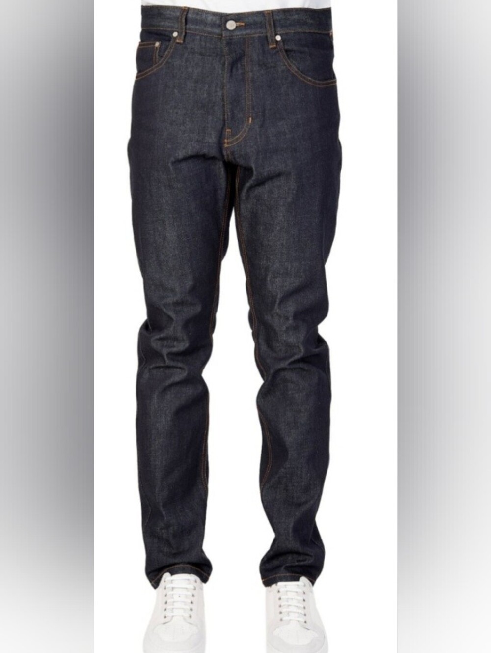 AMI Alexandre Mattiussi Fit Raw Denim button fly jeans Deep Indigo size 32x33